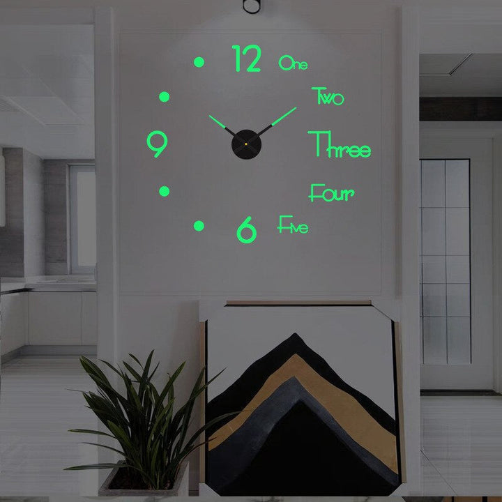 Horloge géante murale silencieuse, design moderne XXL pour un salon ou un bureau calme et stylé.