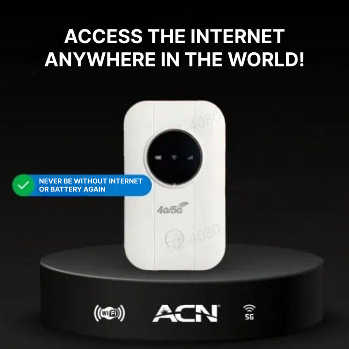 Mini routeur Wi-Fi 4G/5G mobile, garantissant une connexion sans fil partout, parfait pour les professionnels nomades.