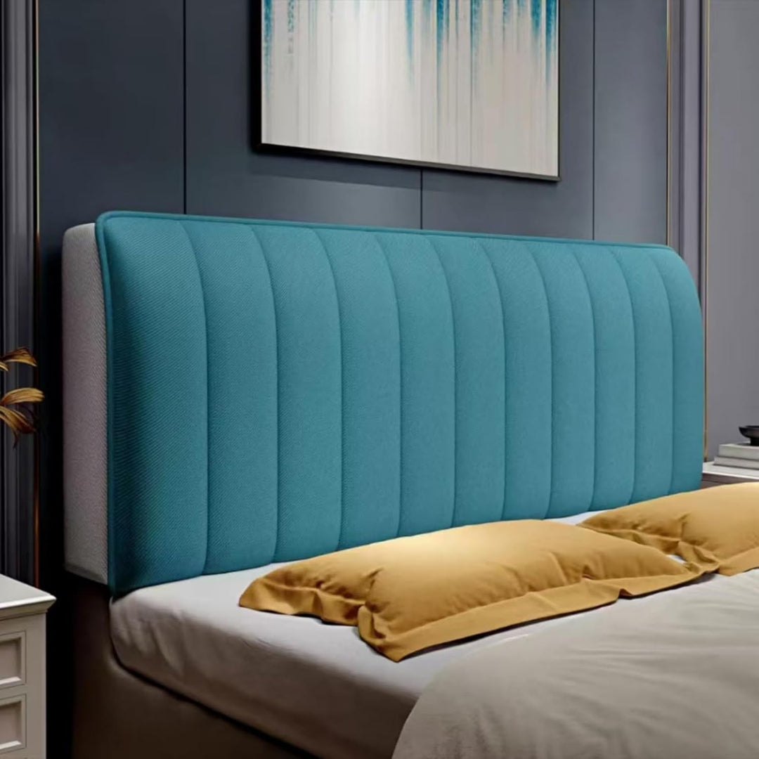 Protection textile douce pour tête de lit, extensible, sans plis, embellit la chambre facilement.