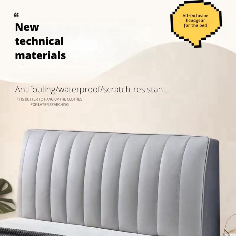 Housse de tête de lit extensible et douce, s'adapte parfaitement, sans plis, pour une protection facile.