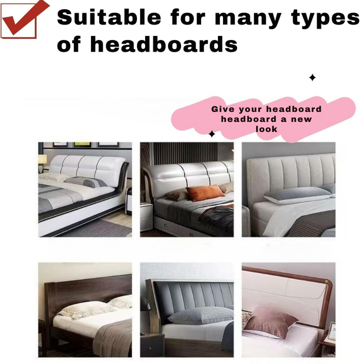 Housse extensible pour tête de lit, toucher doux, sans plis, assure protection et rénovation déco chambre.