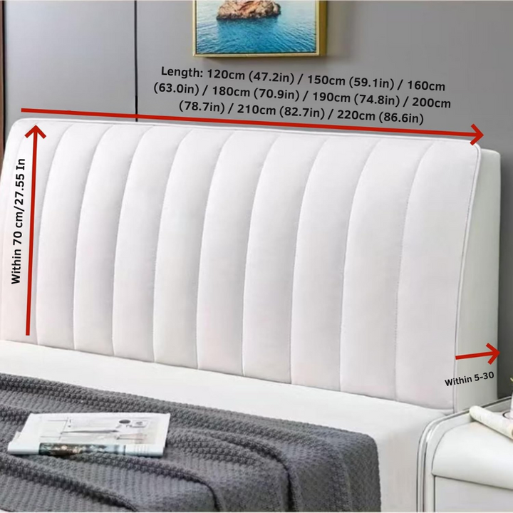 Rénovez votre chambre avec cette housse de tête de lit extensible, douce, sans plis, pour une protection élégante.