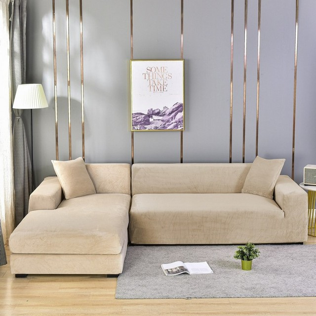 Housse de canapé intégrale extensible, parfaite pour la rénovation de votre salon et la protection.