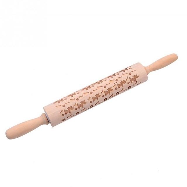 Découvrez la magie de Noël avec ce rouleau à pâtisserie décoratif pour des biscuits inoubliables.