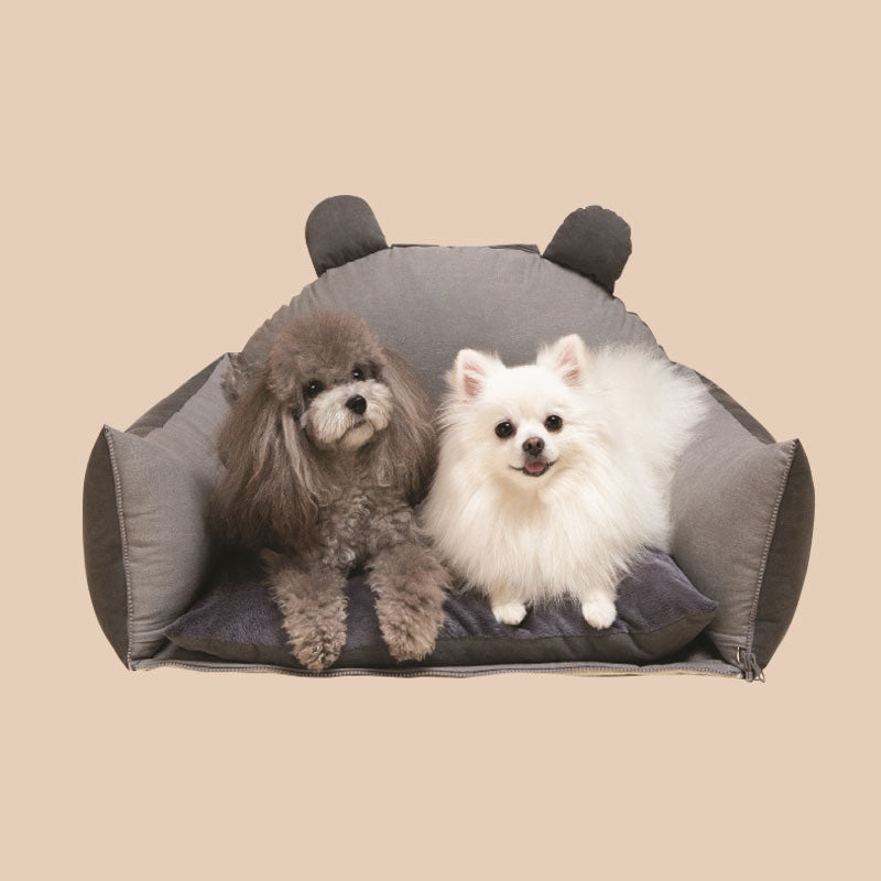 Lit auto compact pour chien de petite ou moyenne taille, gain de place en voiture.