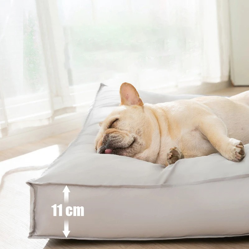 Lit chien orthopédique, matelas confort pour animal de compagnie. Étanche et lavable pour un repos sain.
