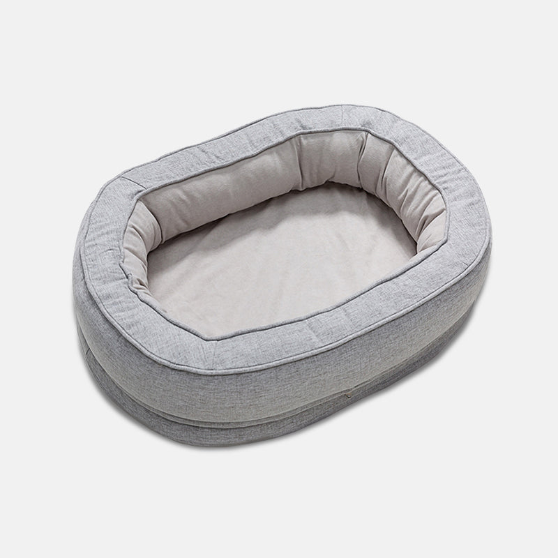 Coussin orthopédique doux pour chien, idéal pour soulager l'arthrite et offrir un sommeil de luxe à votre animal.