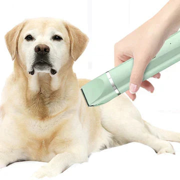 Tondeuse silencieuse 4-en-1 pour toilettage facile des poils de chiens et chats, sans stress.