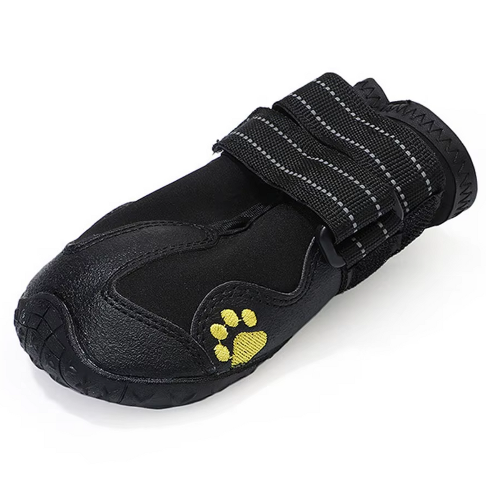 Chaussures chien anti-dérapantes pour la sécurité canine, idéales sur toutes les surfaces extérieures.