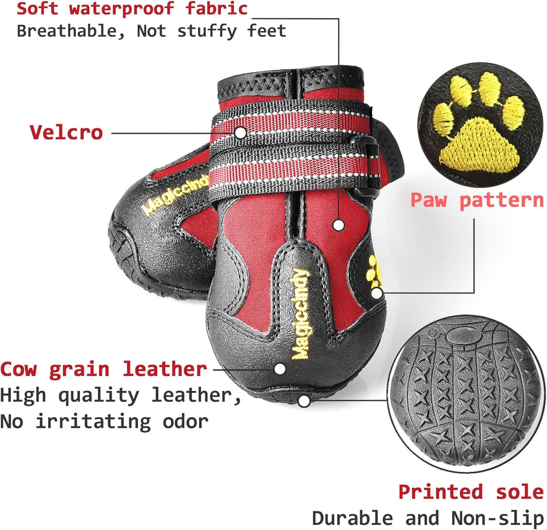 Accessoires chien essentiels pour la randonnée, ces bottes protègent les pattes sur terrains variés.