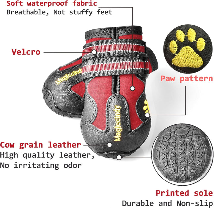 Accessoires chien essentiels pour la randonnée, ces bottes protègent les pattes sur terrains variés.