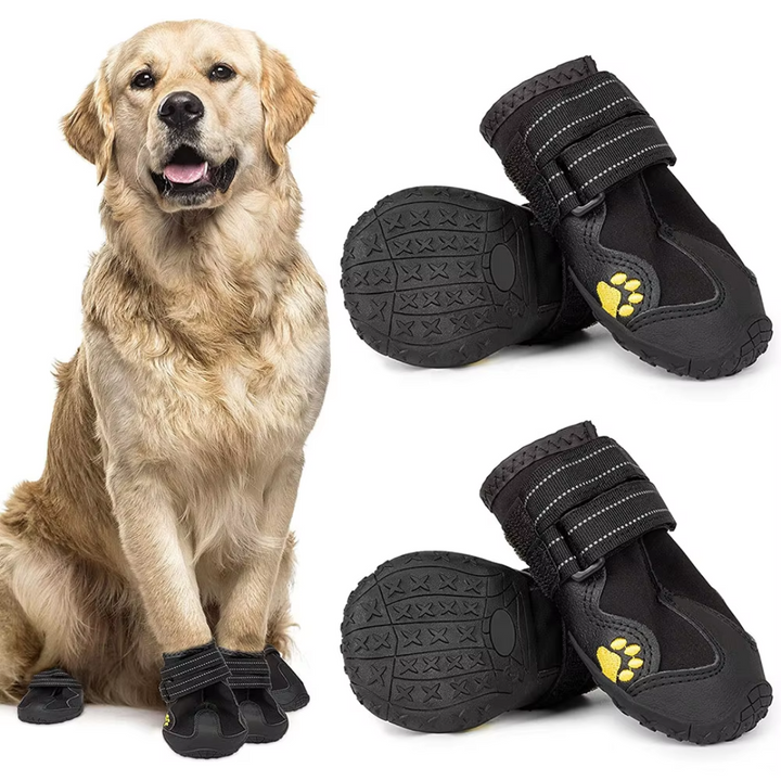 Bottes chien pour l'hiver et la pluie, protègent les pattes du froid, de la neige et de l'humidité.