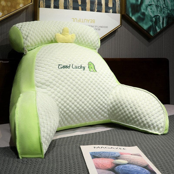 Coussin Opulounge à mémoire de forme pour un soutien dorsal ergonomique, favorisant la détente et le confort.