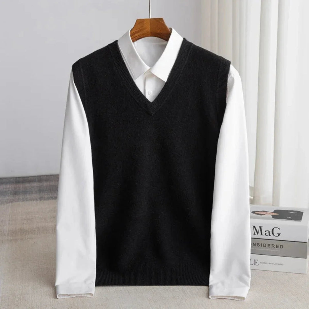 Mode masculine: Gilet sans manches homme facile à superposer, coupe ample pour un style sans effort.