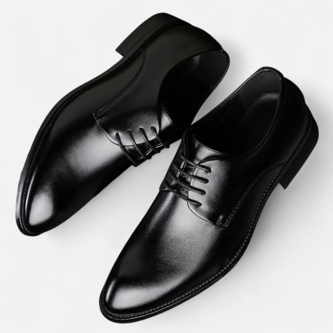 Paire de Derbys en cuir pour homme, design intemporel, alliant élégance, confort et durabilité.