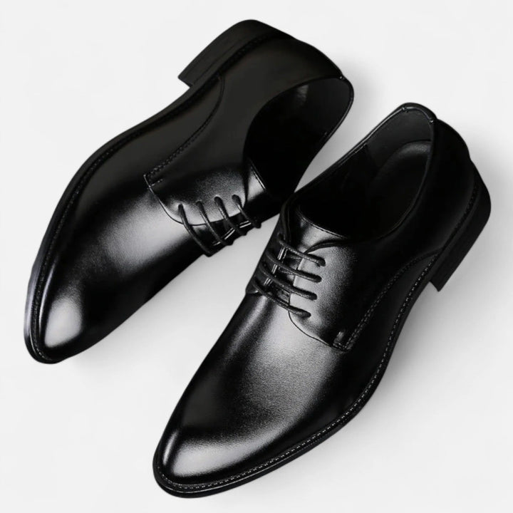 Paire de Derbys en cuir pour homme, design intemporel, alliant élégance, confort et durabilité.
