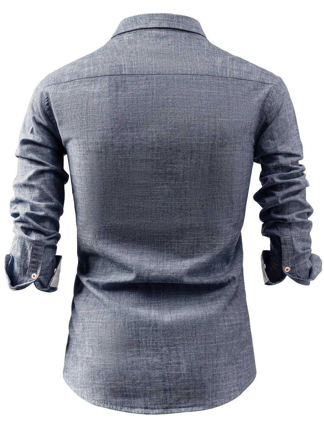 Chemise homme à coupe droite, manches longues pour un style à la fois élégant et facile à porter.