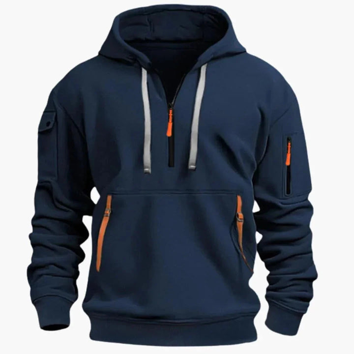 Sweat à capuche homme ample et décontracté pour un style urbain et confort quotidien.
