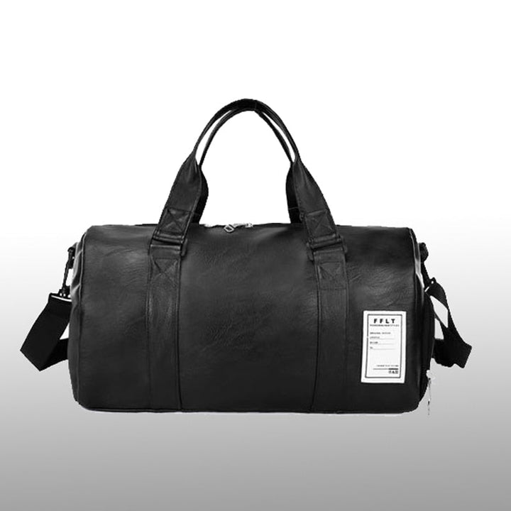 Grand sac de sport homme noir, idéal pour gym, fitness, voyage. Léger, résistant, avec compartiments pratiques.