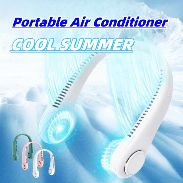 Ventilateur mains libres pour sportifs et voyageurs, assurant un rafraîchissement efficace et discret partout.