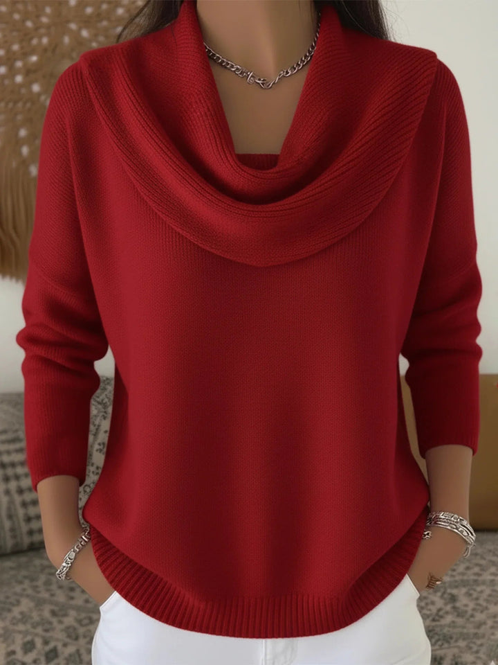Pull femme épais et ample, doux et décontracté. Idéal pour un confort stylé en mode automne-hiver.