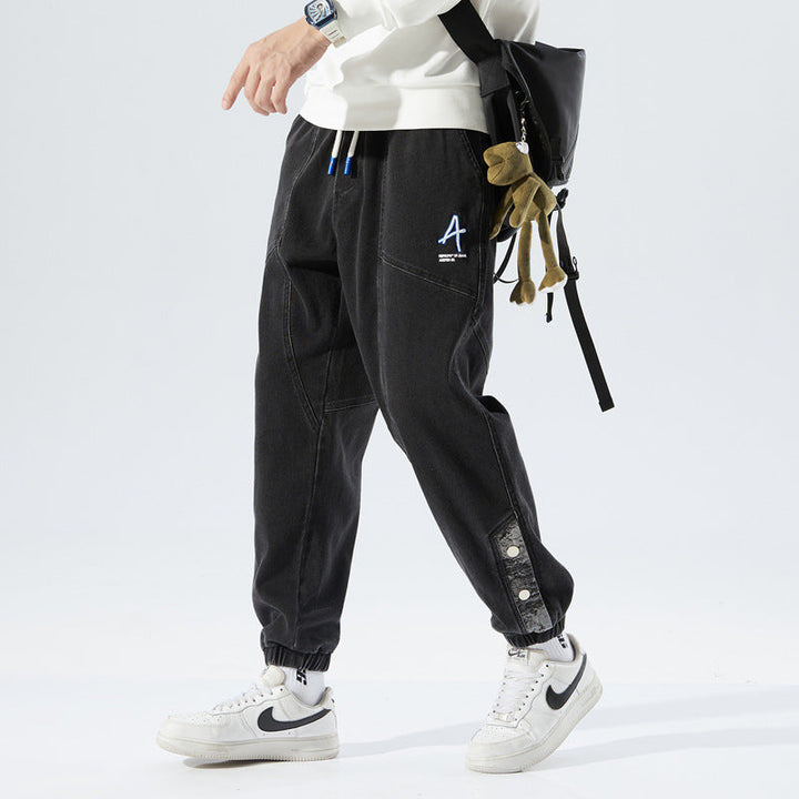 Pantalon homme ample décontracté, confortable, idéal pour un look casual et relax au quotidien.