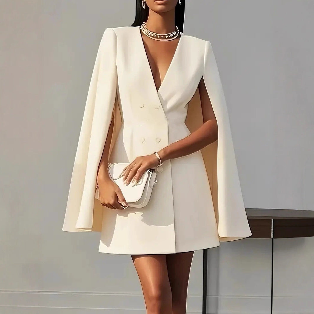 Robe blazer femme élégante, style tailleur moderne, idéale pour le bureau ou une soirée chic. Coupe polyvalente.