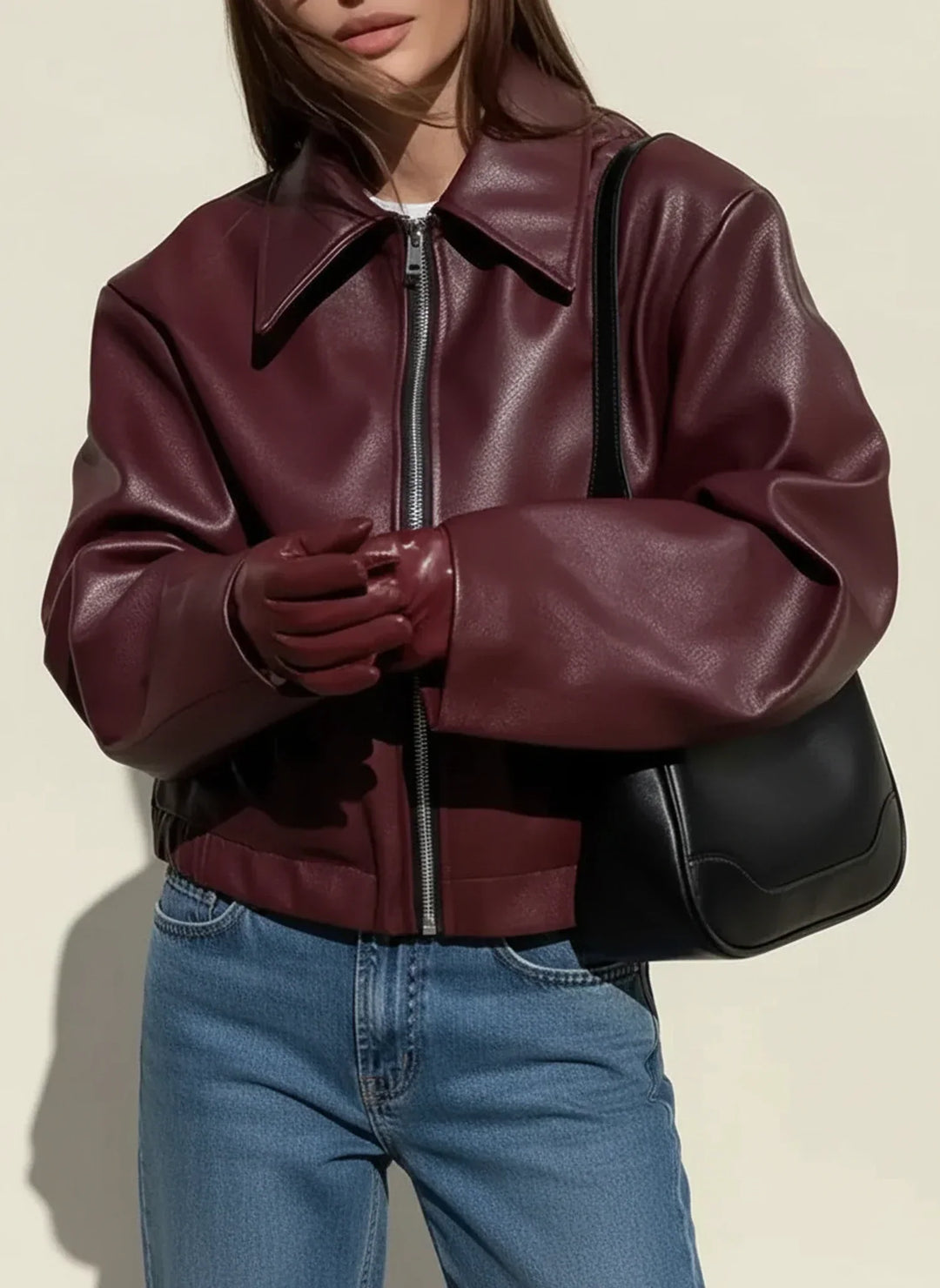 Veste femme élégante et polyvalente. Style uni minimaliste pour un look décontracté mi-saison.