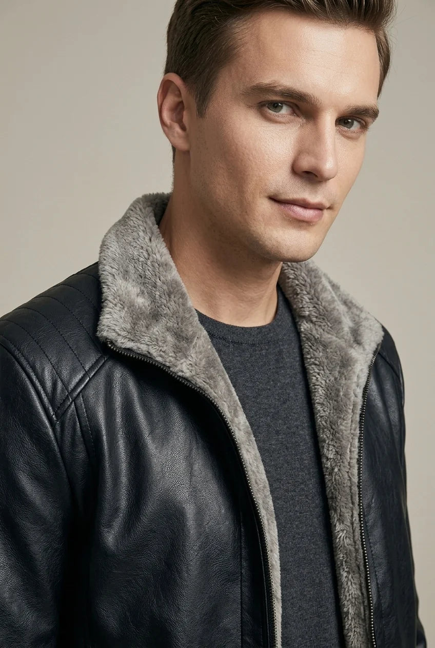 Veste homme marron intemporelle, vêtement extérieur confortable pour mode masculine automne hiver. Style élégant.