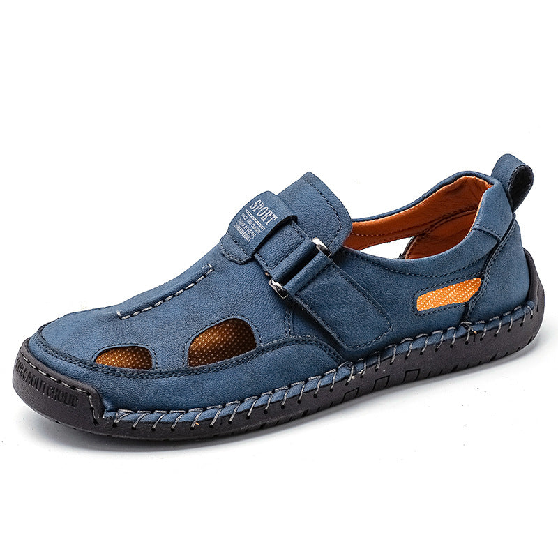 Chaussures d'été homme ajustables, parfaites pour la randonnée, la plage et les loisirs. Disponibles en grandes pointures.