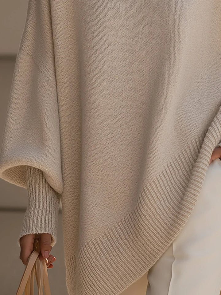 Pull femme grande taille, oversize confortable et chaud, style décontracté hiver.