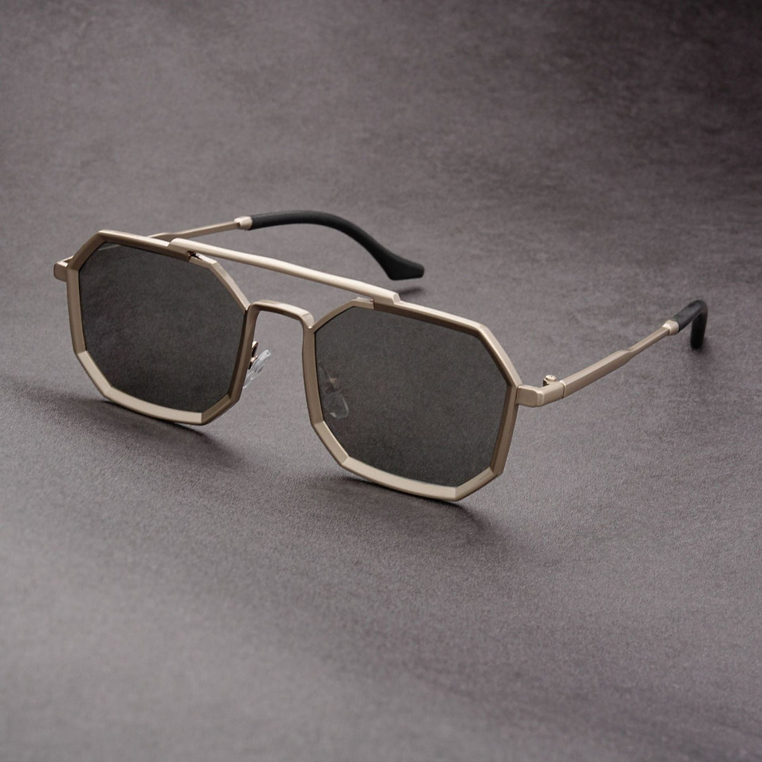 Accessoire mode: Lunettes de soleil futuristes avec protection UV. Style unique pour homme et femme.