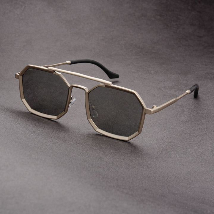 Accessoire mode: Lunettes de soleil futuristes avec protection UV. Style unique pour homme et femme.