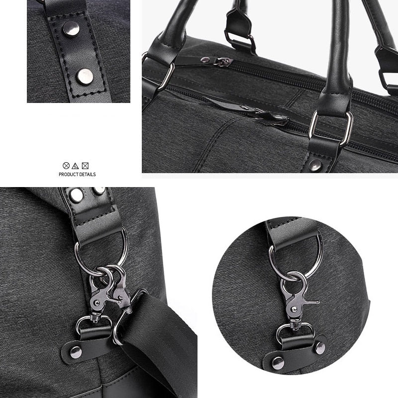 Sac de voyage homme résistant, grande capacité, parfait comme bagage ou duffle bag polyvalent.