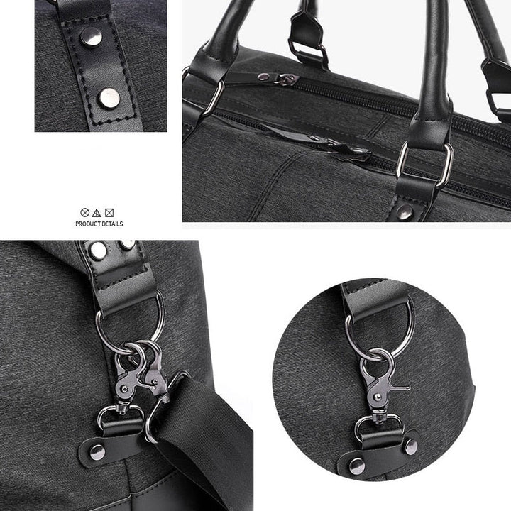 Sac de voyage homme résistant, grande capacité, parfait comme bagage ou duffle bag polyvalent.