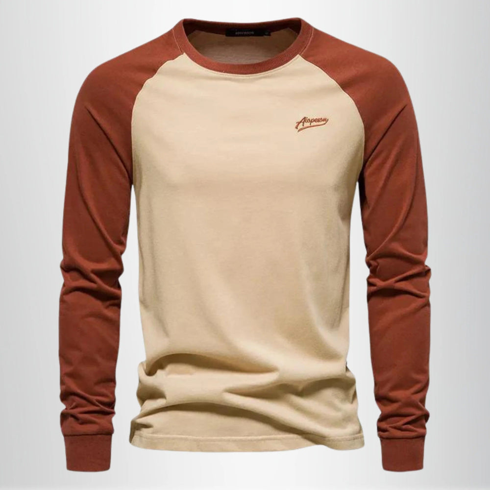 T-shirt homme confortable, coupe droite, manches raglan. Parfait pour un style urbain polyvalent et élégant.