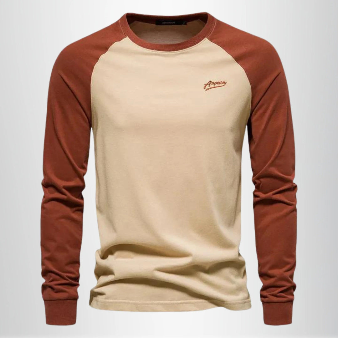 T-shirt homme confortable, coupe droite, manches raglan. Parfait pour un style urbain polyvalent et élégant.