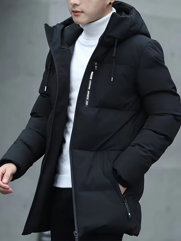 Veste hiver homme mi-longue, un vêtement extérieur chic pour la saison froide et le quotidien.