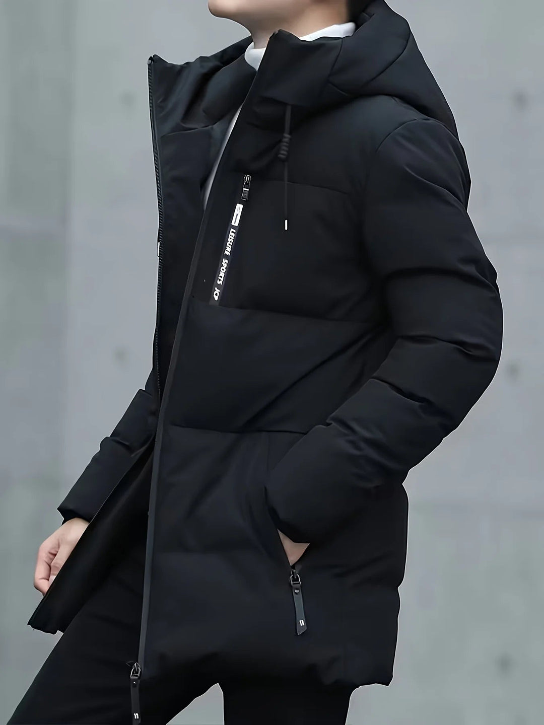 Mode homme: Doudoune chaude avec capuche, un essentiel confortable et élégant pour l'hiver.