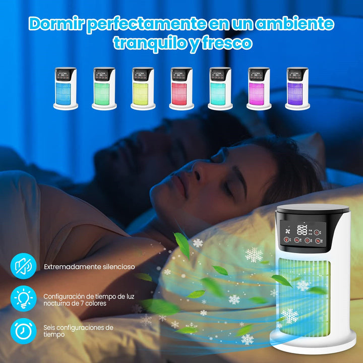 Climatiseur-humidificateur USB pour chambre ou maison, procure un air frais et purifié tout l'été.