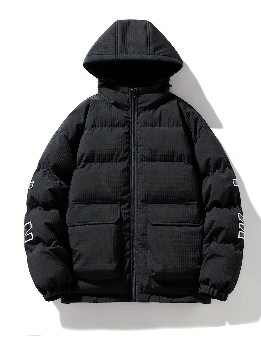 Veste d'hiver homme matelassée kaki, style décontracté et élégant pour la ville.