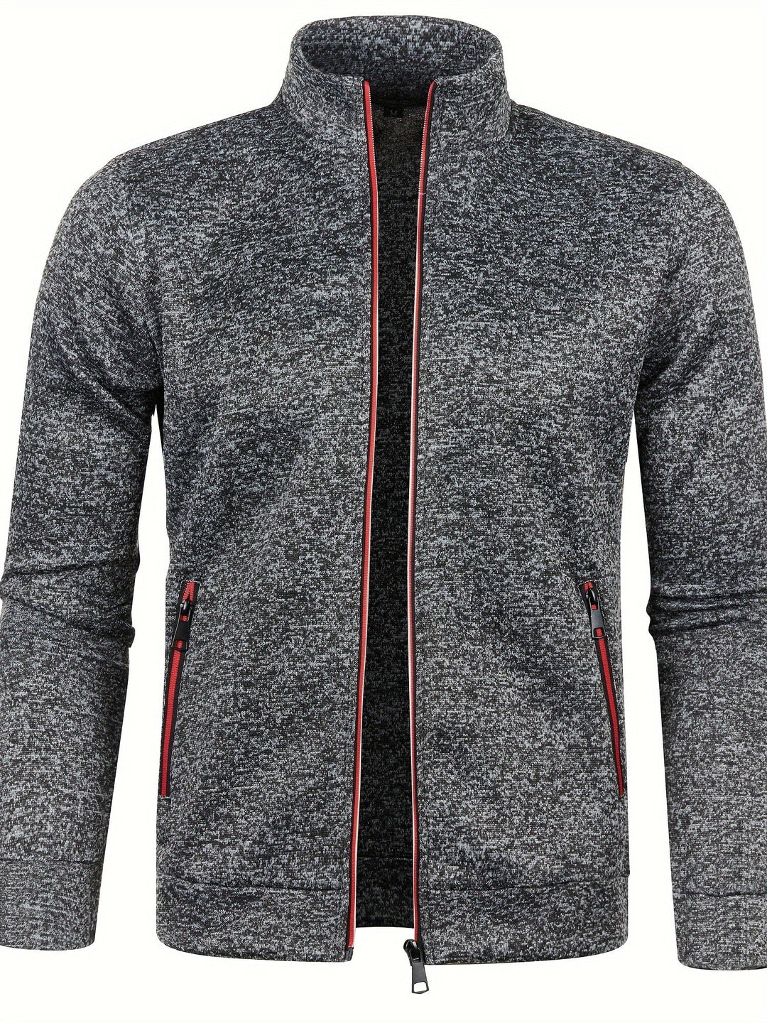 Veste homme polyvalente, zippée, avec col montant. Confort optimal, idéale pour un style décontracté chic.