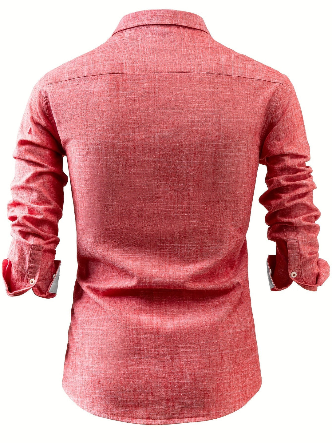 Chemise unie homme élégante et décontractée, coupe droite polyvalente, un essentiel de la mode masculine.