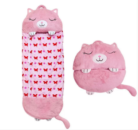 FloppiPals: sac de couchage enfant polyvalent, peluche doudou, pour dormir et s'amuser.