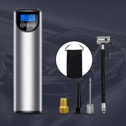 Compresseur portable électrique, gonfleur rapide pour pneus auto, assure gonflage sans fil pour sécurité routière.