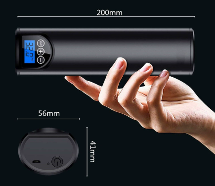 Pompe à pneu électrique, compresseur portable pour gonflage rapide des pneus voiture, accessoire sécurité routière.