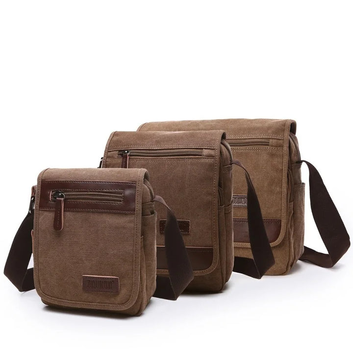 Sac de messagerie unisexe en toile, parfait pour les aventures quotidiennes et les voyages organisés. Robuste.