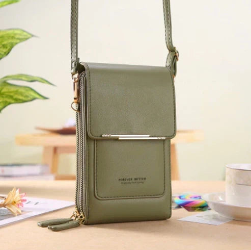 Sac TeleBag connecté noir, parfait cadeau pour femme, alliant style urbain raffiné et technologie intégrée.