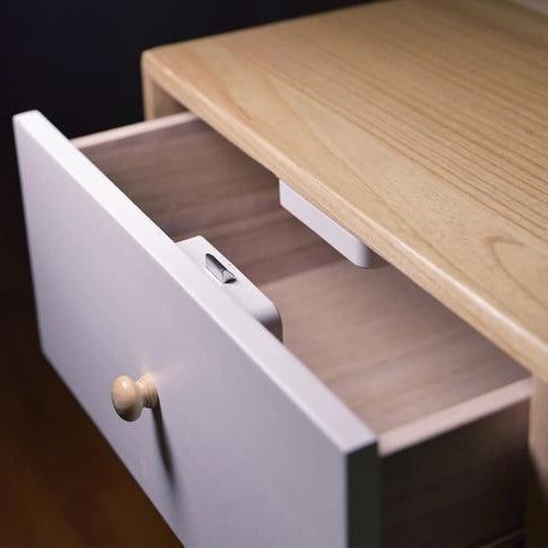 Serrure de tiroir intelligente Bluetooth pour meubles, sécurité connectée discrète pour maison intelligente.