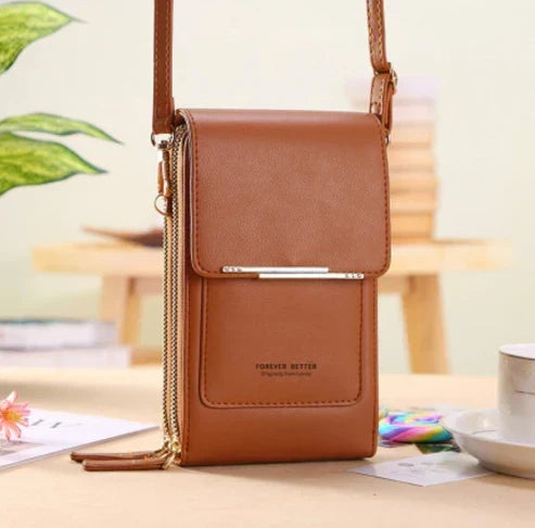 Sac à main TeleBag connecté USB noir pour femme, élégant et pratique pour la ville et le quotidien.